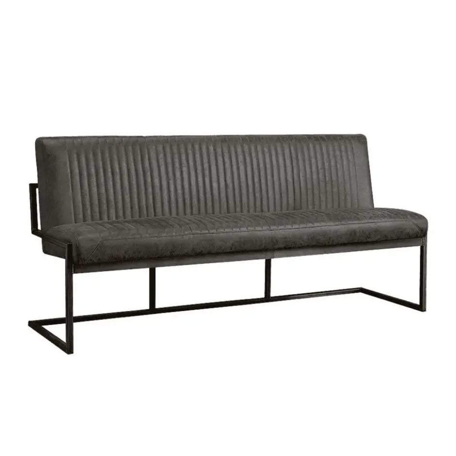 Tower Living Eetkamerbank Ferro Antraciet 155x65x87cm