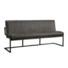 Tower Living Eetkamerbank Ferro Antraciet 205x65x87cm