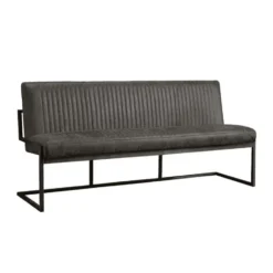 Tower living Ferro Eetkamerbank Antraciet - 185x 87 cm