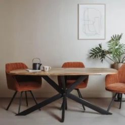 Tower Living - Silvi eettafel Deens ovaal - 180 cm - naturel