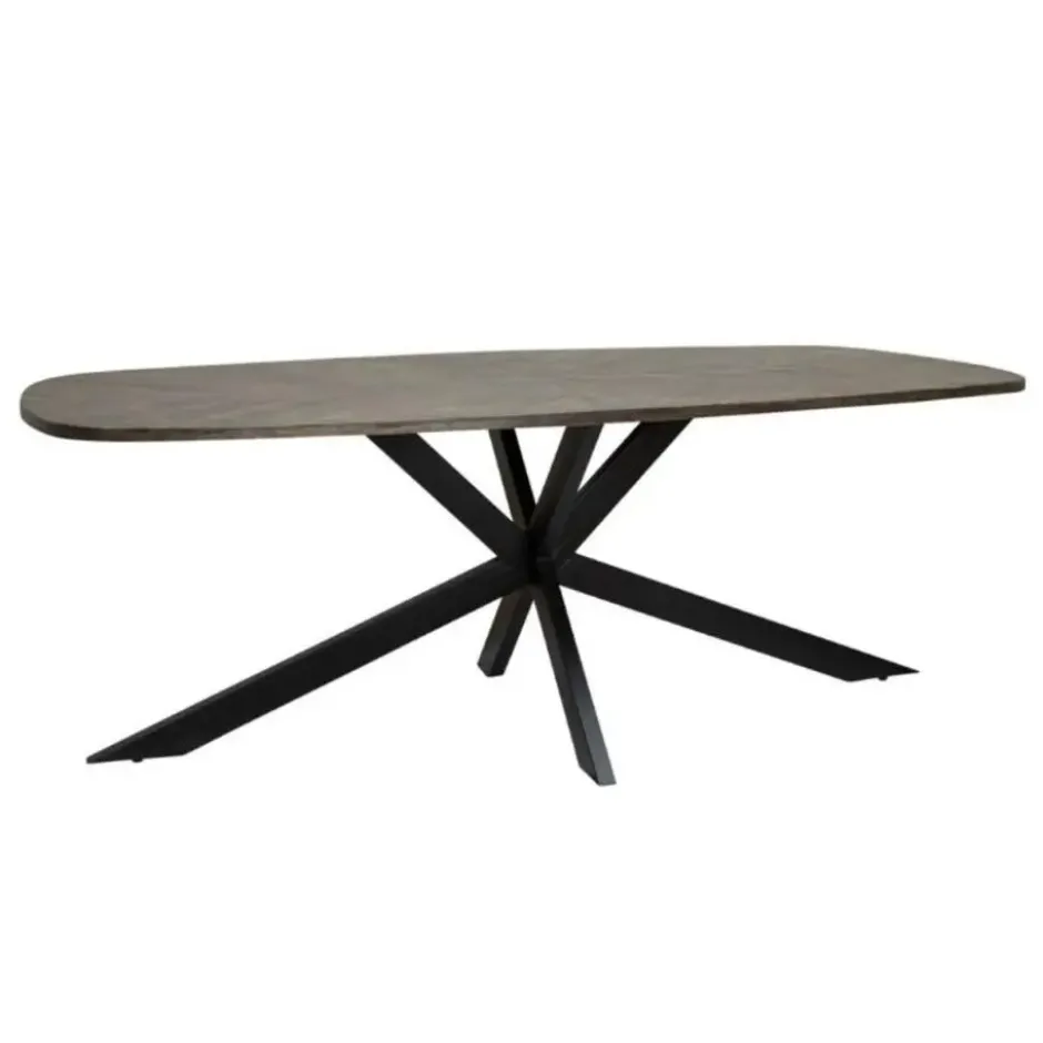 Tower Living Silvi eettafel visgraat olijfbruin 180x100x78