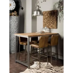 Tower Living - Venetie bartafel - 160 cm - bruin