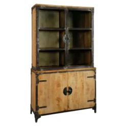Tower living vitrinekast Basto 4 drs mango naturel matt 120x45x210cm