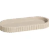 Tray Nordic beige polyresin
