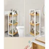 Trolley - Badkamer Trolley - 80 x 30 x 20 - Wit - Opbergrek - Serveerwagen
