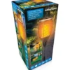 Tuinfakkel - solar - LED - zwart - 77 cm