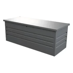Tuinkussenbox TOMASO - 165 cmx68 cmx62 cm - Grijs Metaal