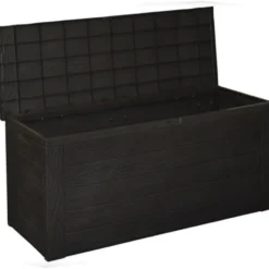 Tuinkussen opbergbox - 120 cm - hout patroon - kussenbox