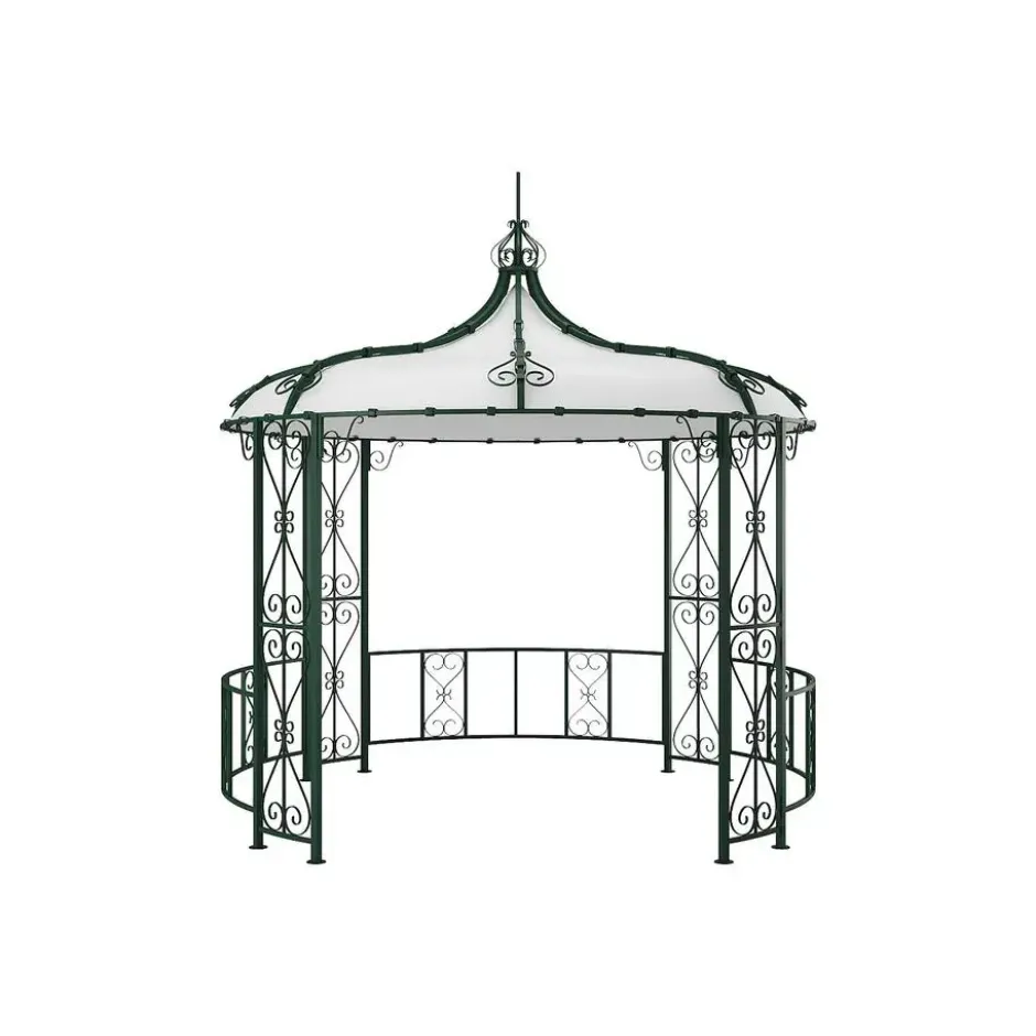 Tuinpaviljoen TILCARA - 300 cmx300 cmx198 cm - Dennengroen Metaal