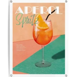 Tuinposter Aperol Spritz - 80 x 60 - Oranje