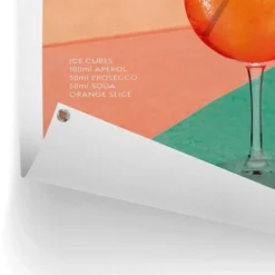 Tuinposter Aperol Spritz - 80 x 60 - Oranje