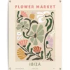 Tuinposter Bloemenmarkt - 80 x 60 - Roze