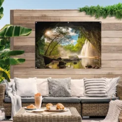 Tuinposter Grot - 100 x 140 - Bont