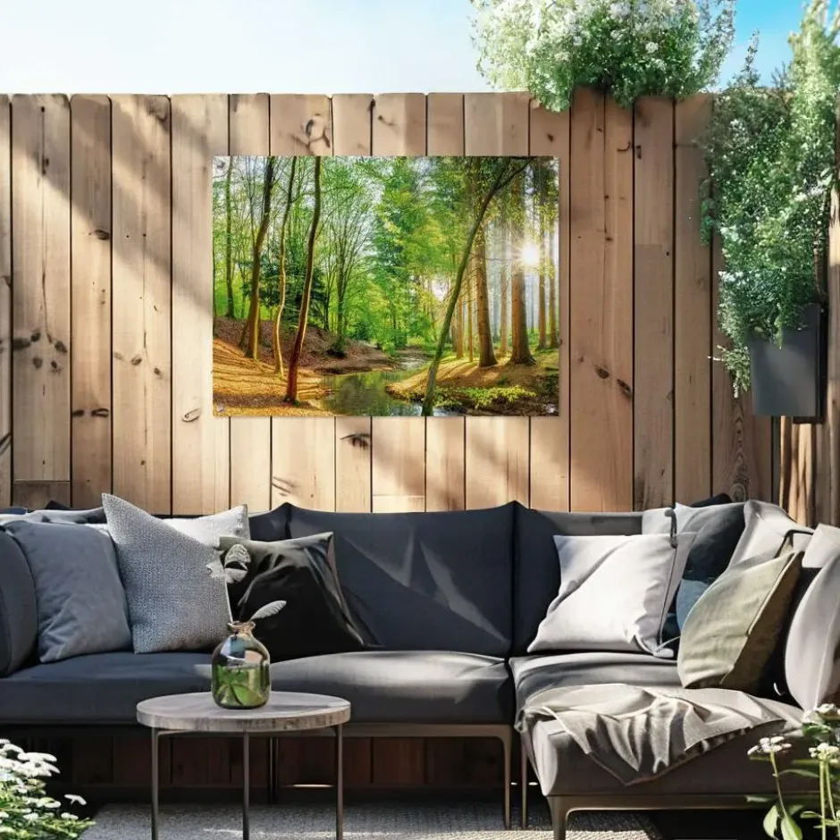 Tuinposter Lentebos - 60 x 80 - Groen