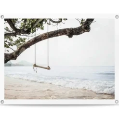 Tuinposter Strand - 60 x 80 - Blauw