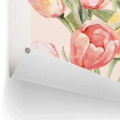 Tuinposter Tulpen uit Amsterdam - 80 x 60 - Rood