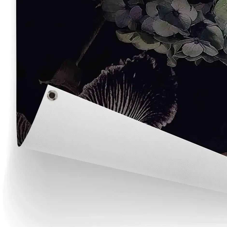 Tuinposter Vrouw met bloemenhoed - 100 x 140 - Roze