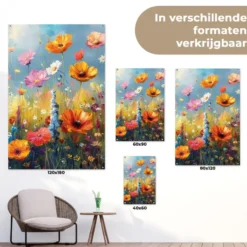 Tuinposter 120x180 cm Bloemen - Natuur - Botanisch - Kunst