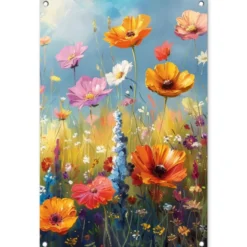 Tuinposter 60x90 cm Bloemen - Natuur - Botanisch - Kunst
