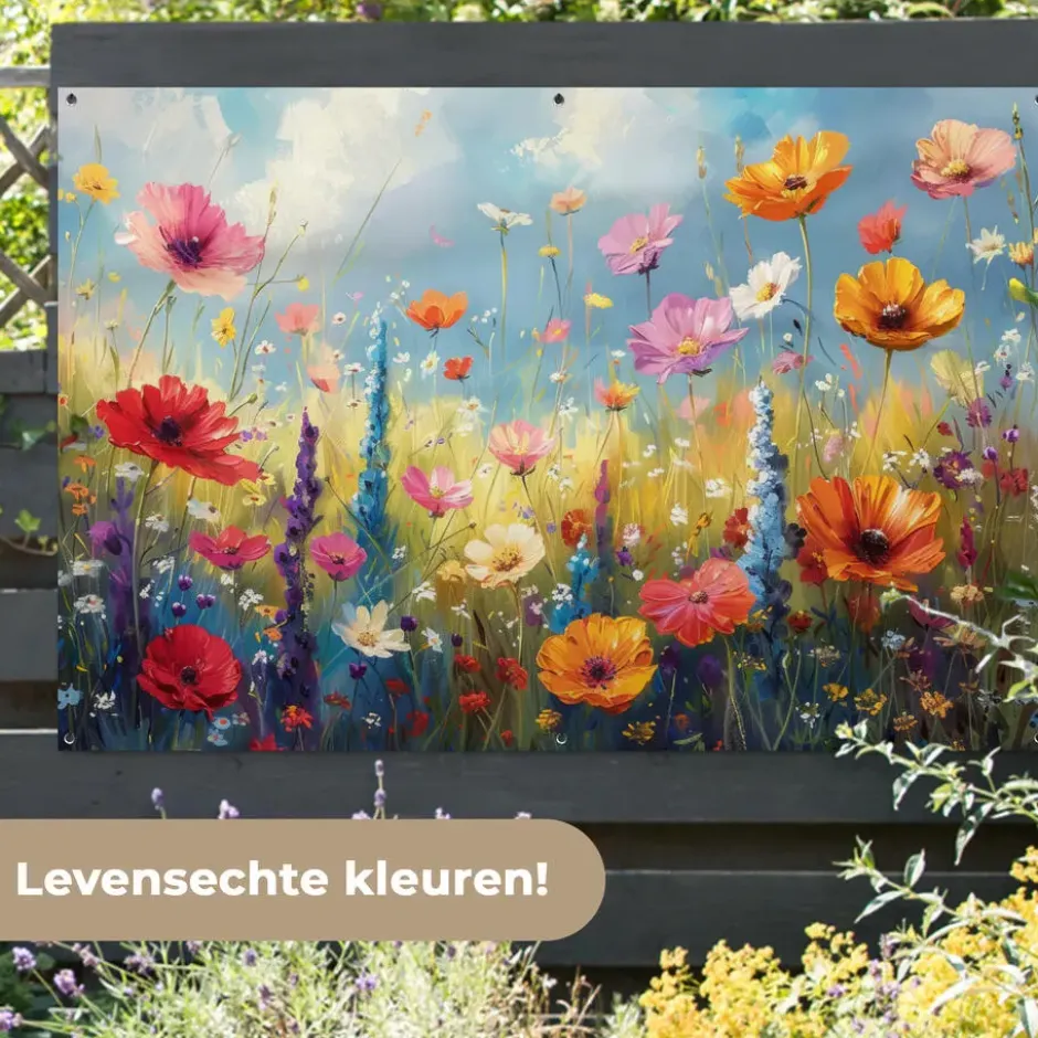 Tuinposter 180x120 cm Bloemen - Natuur - Botanisch - Kunst