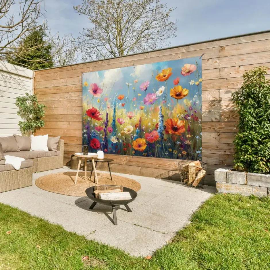 Tuinposter 180x120 cm Bloemen - Natuur - Botanisch - Kunst