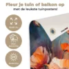 Tuinposter 90x60 cm Bloemen - Watercolor - Kunst - Botanisch - Natuur