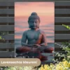 Tuinposter 120x180 cm Boeddha - Beeld - Buddha - Water - Kunst - Boedha