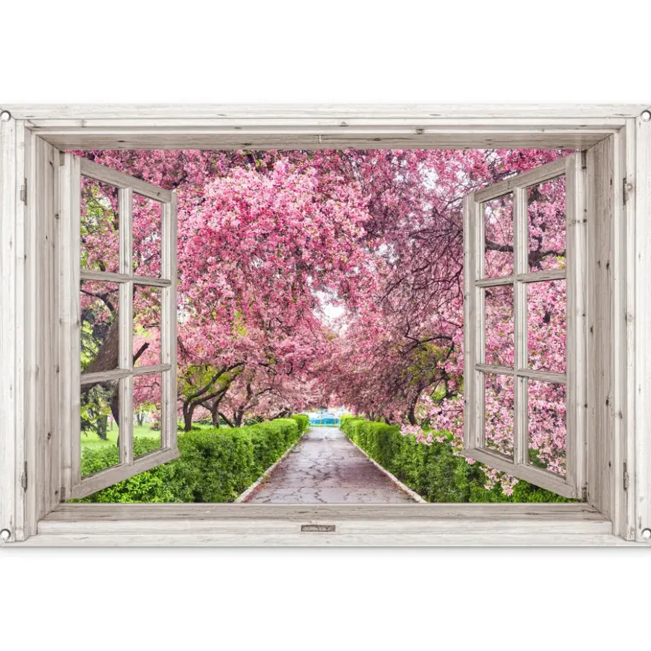Tuinposter 120x80 cm Japans - Sakura - Bloesem - Boom - Bloesem takken -