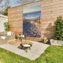 Tuinposter 120x180 cm Strand - Zee - Nederland - Duinen - Zon