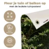 Tuinposter 120x80 cm Zee - Boom - Tropisch - Doorkijk
