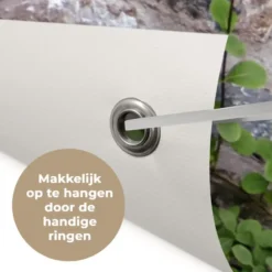 Tuinposter 120x80 cm Zee - Boom - Tropisch - Doorkijk