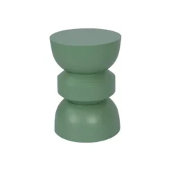 Tuin salontafel TOQO - 35 cmx35 cmx50 cm - Amandelgroen Metaal