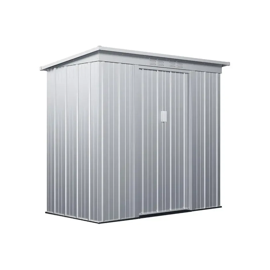 Tuinschuur ACAMAR - 191 cmx103 cmx180 cm - Lichtgrijs Metaal