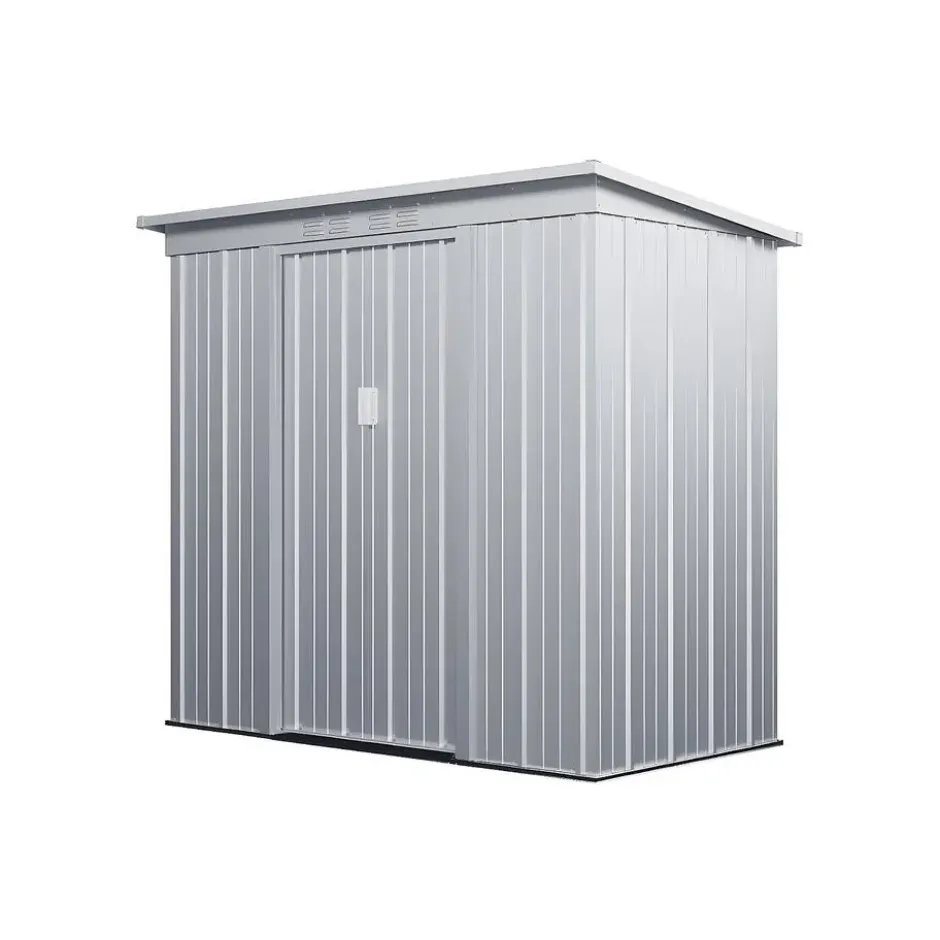 Tuinschuur ACAMAR - 191 cmx103 cmx180 cm - Lichtgrijs Metaal