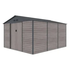 Tuinschuur ADELMO - 330 cmx372 cmx229 cm - Antracietgrijs Natuurlijk donker