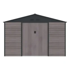 Tuinschuur ADELMO - 330 cmx309 cmx229 cm - Antracietgrijs Natuurlijk donker