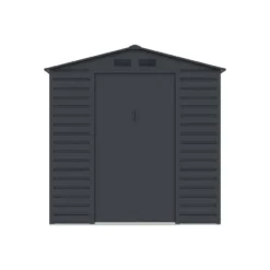 Tuinschuur ADELMO - 203 cmx181 cmx213 cm - Antracietgrijs Metaal