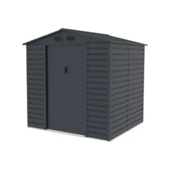 Tuinschuur ADELMO - 203 cmx181 cmx213 cm - Antracietgrijs Metaal