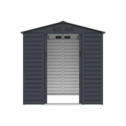 Tuinschuur ADELMO - 203 cmx181 cmx213 cm - Antracietgrijs Metaal