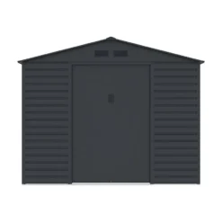 Tuinschuur ADELMO - 267 cmx245 cmx221 cm - Antracietgrijs Metaal
