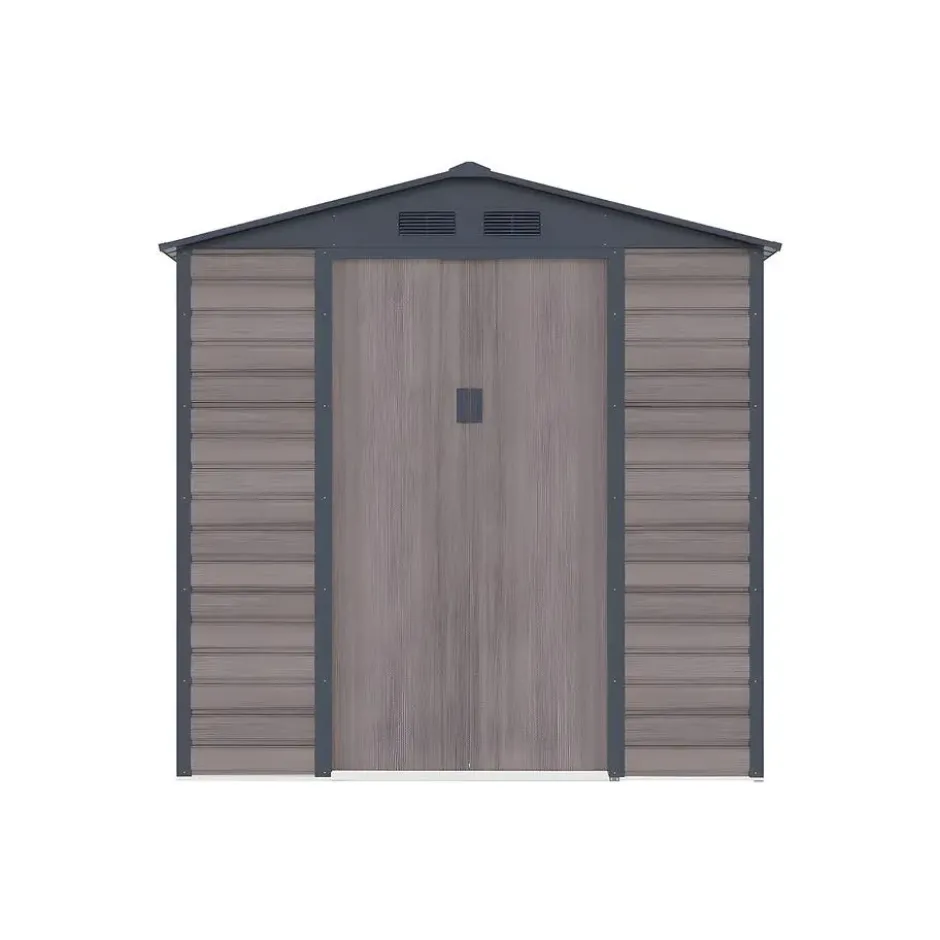 Tuinschuur ADELMO - 203 cmx181 cmx213 cm - Antracietgrijs Natuurlijk donker