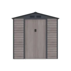 Tuinschuur ADELMO - 203 cmx117 cmx213 cm - Antracietgrijs Natuurlijk donker