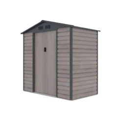 Tuinschuur ADELMO - 203 cmx117 cmx213 cm - Antracietgrijs Natuurlijk donker
