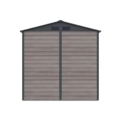 Tuinschuur ADELMO - 203 cmx117 cmx213 cm - Antracietgrijs Natuurlijk donker
