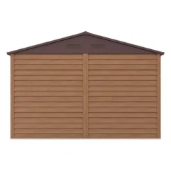 Tuinschuur ARSEGO - 309 cmx352 cmx177 cm - Natuurlijk donker Metaal