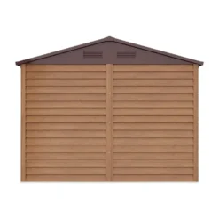 Tuinschuur ARSEGO - 266 cmx224 cmx177 cm - Natuurlijk donker Metaal