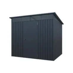 Tuinschuur CLAFTON - 224 cmx181 cmx177 cm - Antracietgrijs Metaal