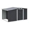 Tuinschuur LERY - 313 cmx195 cmx154 cm - Antracietgrijs Metaal