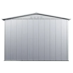 Tuinschuur LINUS - 257 cmx169 cmx192 cm - Lichtgrijs Metaal