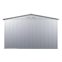 Tuinschuur LINUS - 302 cmx235 cmx195 cm - Lichtgrijs Metaal